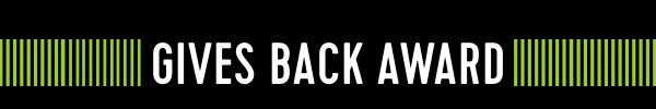 Gives Back Award Banner